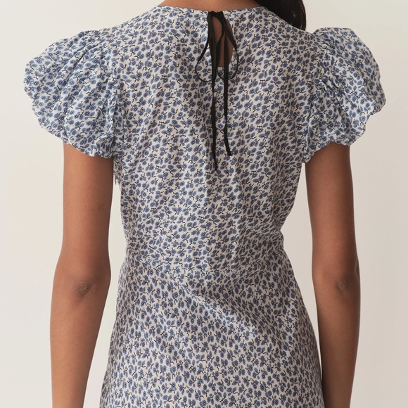 Doen Romina XS Blue Floral Women's Dress - Picture 2 of 8